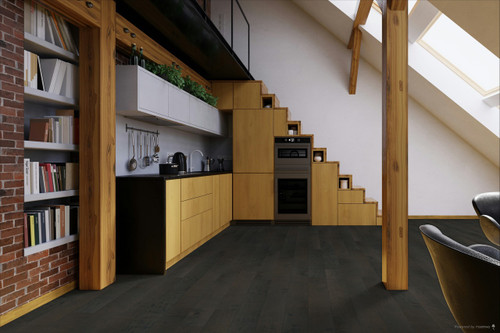 Shaw Anderson Tuftex Virginia Vintage - Thorne Hill Middle Brown - 6.25" Wide 1/2" Thick - Maple Engineered Hardwood SH1W69109005 room