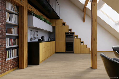 Hallmark - Ascent Everest Oak - Rigid Core - Waterproof Flooring with Attached Pad 9" x 59" Waterproof Luxury Vinyl Plank Flooring EVEREST - Sample
