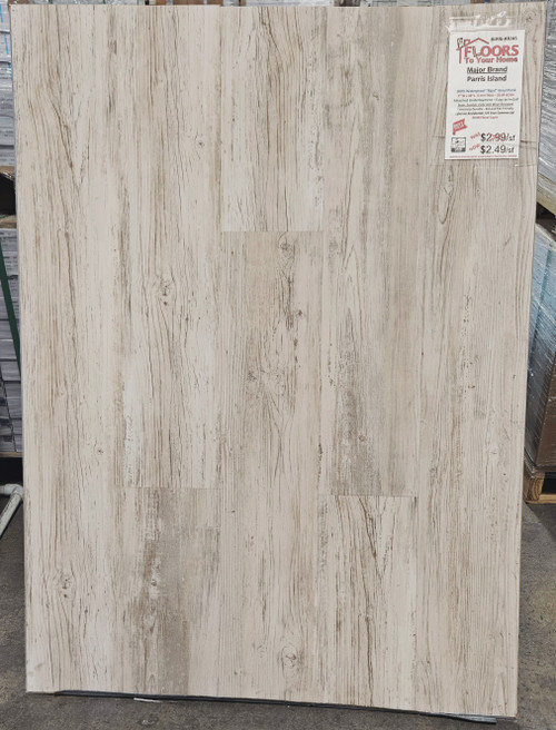 Major Brand - Parris Island Lite Rigid Core Waterproof Flooring with Attached Pad 7.09" x 48.03" AR145 SQFT Price : 2.89
