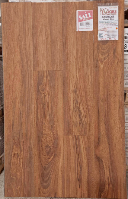 LIFEPROOF - Walnut Glen - 7.46"x 47.8" x 6.5 mm Thick - Waterproof Luxury Vinyl Plank Flooring with Attached Pad