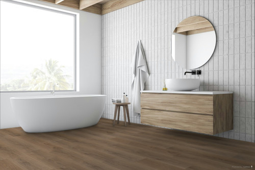 Wellmade Floors - Heirloom - 9.13" x 48" Rigid Core Waterproof Flooring with Attached Pad 811402 SQFT Price : 3.09