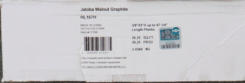 Home Legend DesignTek - Jatoba Walnut Graphite - 5" Wide Exotic - Click Together - Engineered Hardwood Flooring HL167H SQFT Price : 2.09