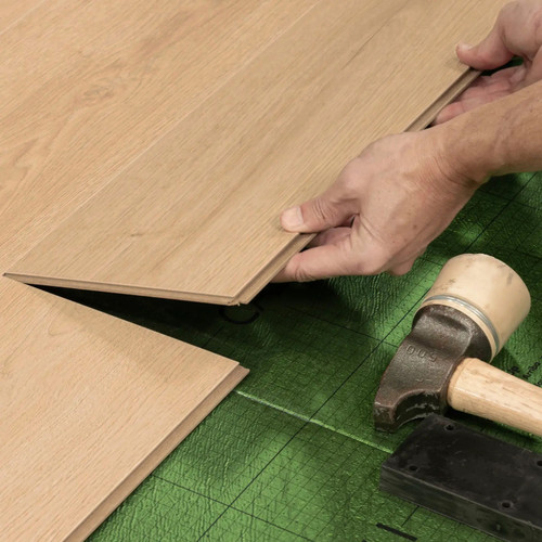 Cali Floors Pacifica Collection - Southern Salt - 10mm - 7.69" x 47.81" Waterproof Laminate With Attached Pad 0300 SQFT Price : 2.09