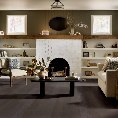 Shaw Form Fit Fedora Hickory 6.38" Wide 1/2" Thick Wire Brushed Engineered Hardwood 05104