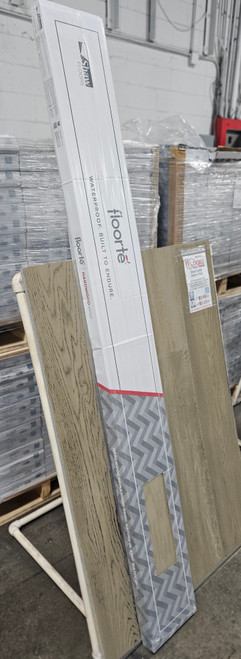 WATERPROOF HARDWOOD - Shaw Floorte Exquisite Ashton Oak 7.5" x Random Lengths Waterproof Engineered Hardwood Flooring with Attached Pad 01054 SQFT Price : 3.69 carton