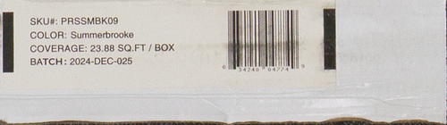 Prestige Impact Collection - Summerbrooke SPC Rigid Core Waterproof Flooring 7" x 60" Waterproof Luxury Vinyl Plank Flooring with Attached Pad SUMMER SQFT Price : 3.39 label