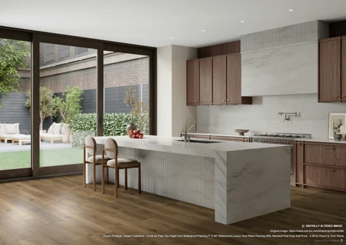 Prestige  Impact Collection - Coventry Pass SPC Rigid Core Waterproof Flooring 7" x 60" Waterproof Luxury Vinyl Plank Flooring with Attached Pad PASS SQFT Price : 3.39 room