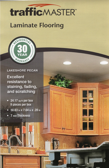 MOVING SALE - Traffic Master - Rockwood Oak - 7 mm - 7.64" x 50.63" Click Together Laminate ROCK SQFT Price : 1.59