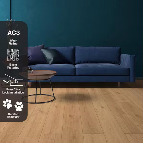 MOVING SALE - Traffic Master - Rockwood Oak - 7 mm - 7.64" x 50.63" Click Together Laminate ROCK SQFT Price : 1.59