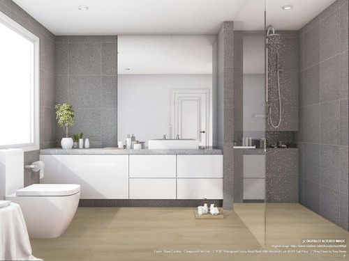 Shaw - Composed Pale Oak - 7" x 48" Waterproof Luxury Vinyl Plank 00111 SQFT Price : 2.39
