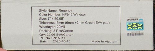 Remarkable Rigid Core - Windsor Oak -  Waterproof Flooring - 7"x 59"- Luxury Vinyl Plank label