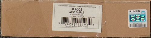 Good Fellow Cushion Tech - Miss Maple Waterproof Luxury Vinyl Plank 7.7mm 7" x 60" label