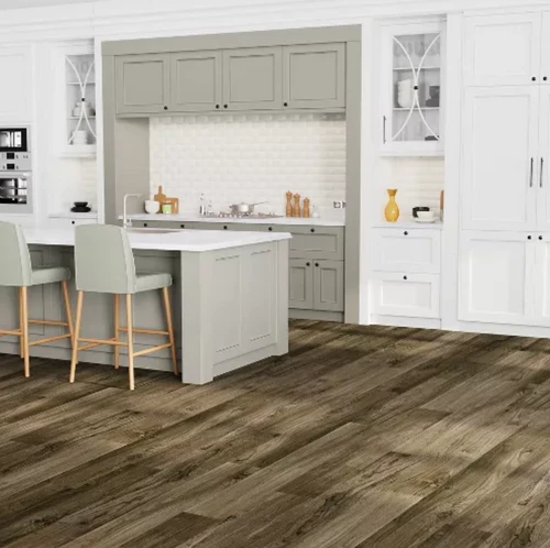 PREMIUM QUALITY - Pergo Extreme Preferred Wider Longer Brunette Luxury Vinyl 10"x72" 6mm room