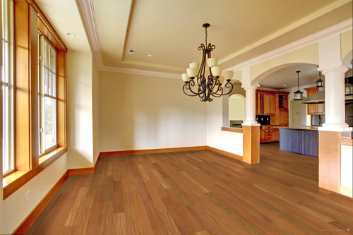 Home Legend - Matte Cumaru Tropic - 5" Wide 1/2" Thick Exotic Engineered Hardwood Flooring room