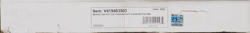 Shaw Concrete + Composed - Rugged Platinum - Waterproof Vinyl Luxury Tile Flooring label