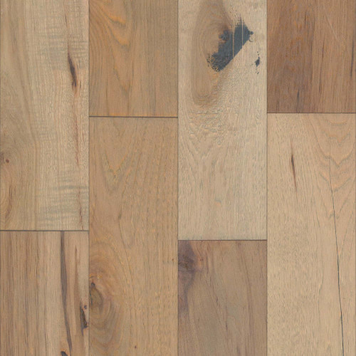 Mullican Value Grade Collection - Sawn Hickory Greystone 5" Wide 1/2" Engineered Hardwood Flooring