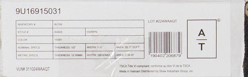 SUPER PREMIUM -  Shaw Anderson Tuftex - Imperial Pecan Dove - 7.5" Wide 1/2" Thick - Pecan Engineered Hardwood