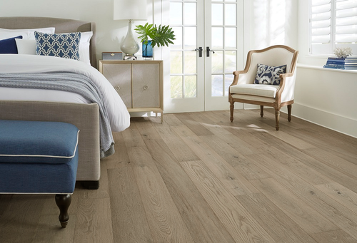 Shaw Cornerstone Oak Slate - 7.5" Wide 3/8" Thick - Engineered Hardwood room