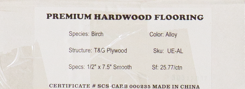 Baroque Flooring -  Alloy 7.5" Wide x 1/2" Thick - Engineered Hardwood Flooring