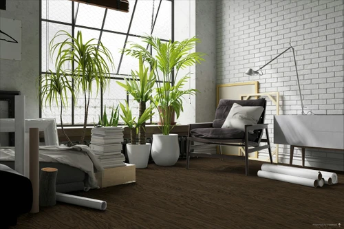Hartco Prime Harvest Oak Mocha - 1/2" Thick 3" Wide Engineered Hardwood Flooring room