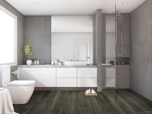 Rustic Revival Collection - Grizzley Bear Hickory - Rigid Core Waterproof Flooring 7"x48" Waterproof Luxury Vinyl Plank Flooring room