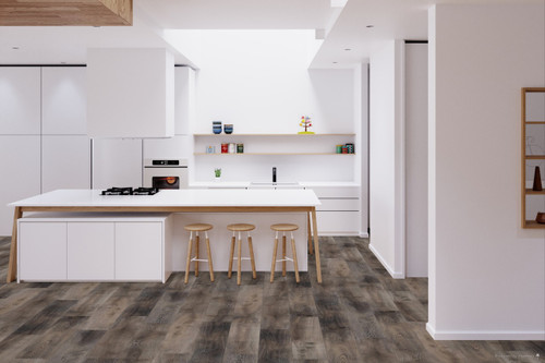 CORELUXE - Hollis Oak - 8mm 7.8" x 60" Rigid Core Waterproof Flooring with Attached Pad