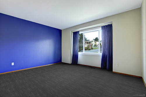 Shaw Vapor 18"x36" Vapor Blue Carpet Tile room