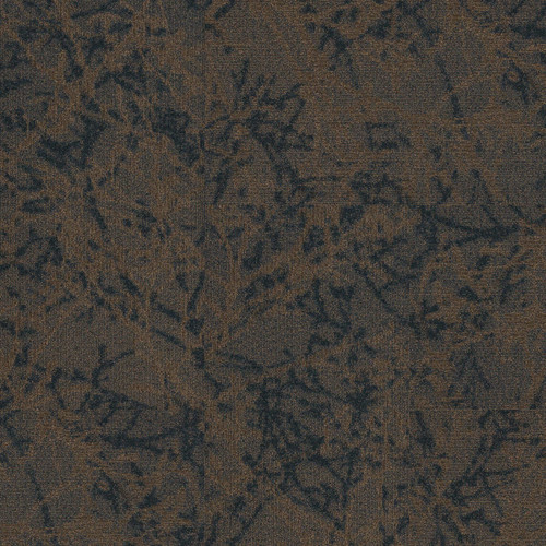 Shaw Rooted 18"x36" Navy Bronze Carpet Tile - PERPENDICULAR