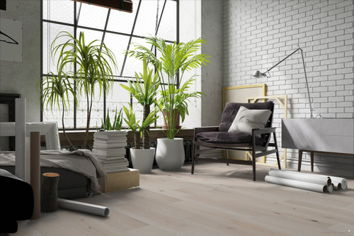 CORELUXE - French Oak - 8mm 7.8" x 60" Rigid Core Waterproof Flooring with Attached Pad room