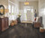 100% Waterproof Hardwood - Robbins HydroGuard Deep Mountain Wirebrushed Hickory Click Together Engineered Hardwood - 6.5" Wide 1/2" Thick with Attached Pad - EHHG75L15W - Sample