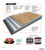 Natchez  4.5mm Luxury Vinyl Loose Lay Waterproof Flooring 6" x 48" Libra
