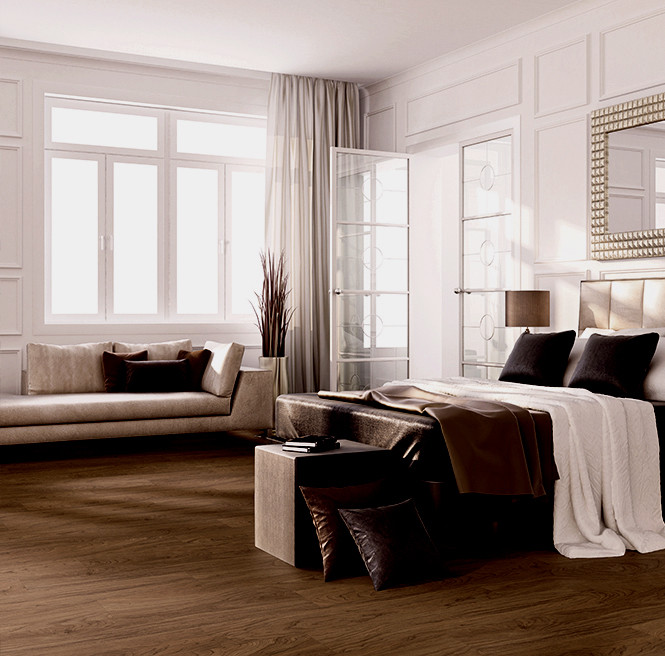 Moduleo Vision Mulholland Cherry 7.56" Click Together Luxury Vinyl Plank 60073 room