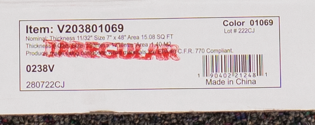 Shaw Floorte Prodigy HDR Plus Ethereal 7.6" x 47.64" Luxury Vinyl Plank 01069 SQFT Price : 2.69 label