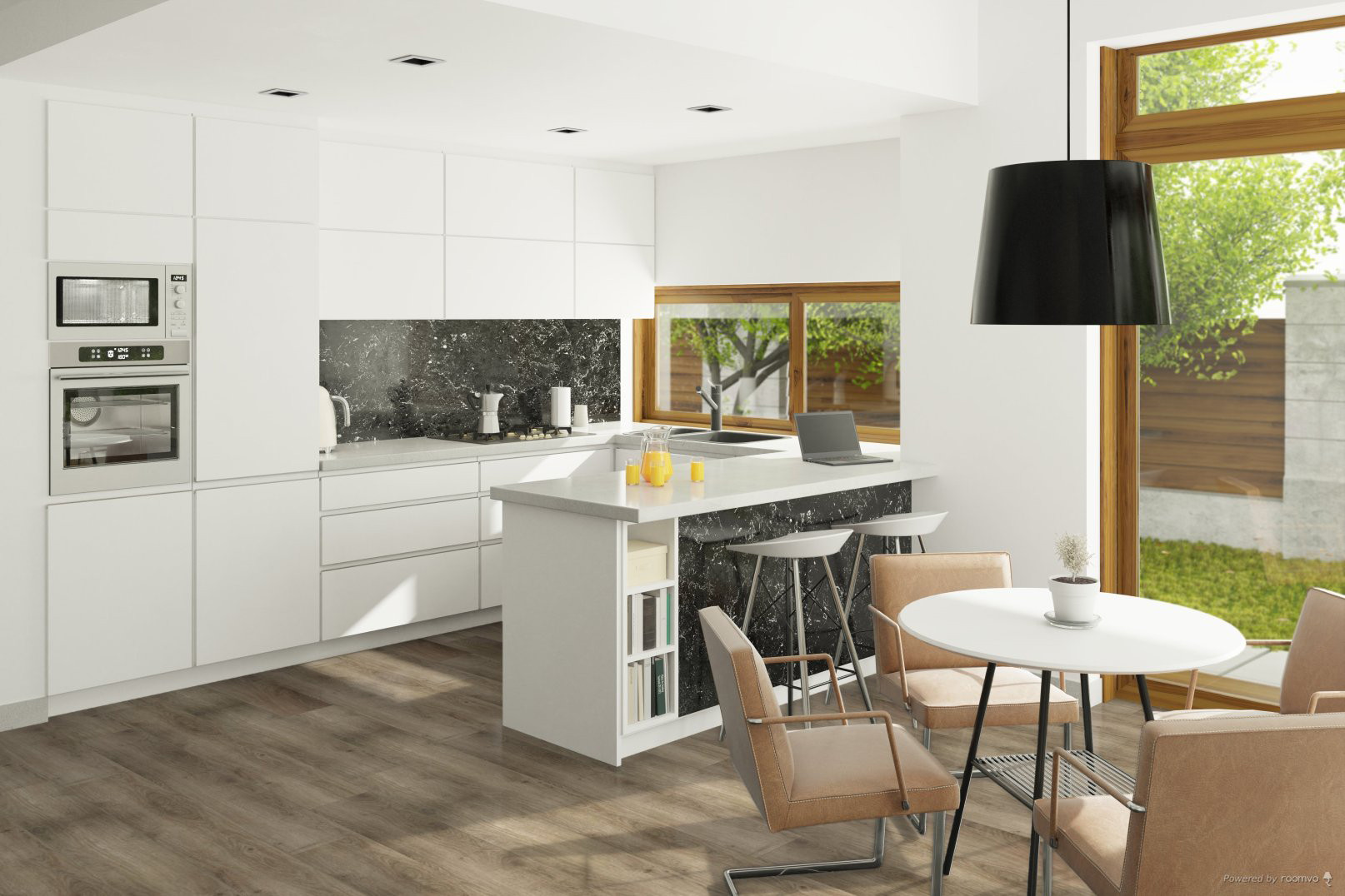 New World II Enhanced EIR Colorado 9" x 60" Waterproof Luxury Vinyl Rigid Plank Flooring with Attached Pad - AC6CO9 room