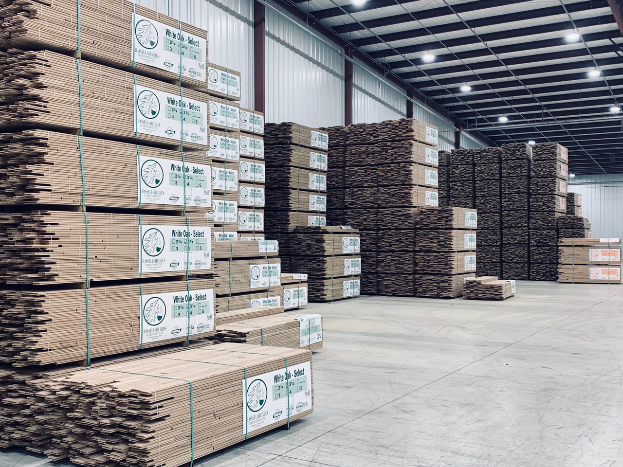 Middle Tennessee Lumber -  Unfinished White Oak  3" Wide 3/4" Solid Hardwood Flooring UNWO3