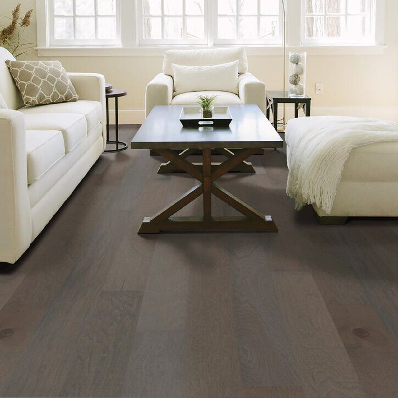 BIG SAVINGS - Shaw Piedmont Hickory Dogwood - 6.38" Wide - Smooth Engineered Hickory Hardwood 05081 SQFT Price : 2.99 room