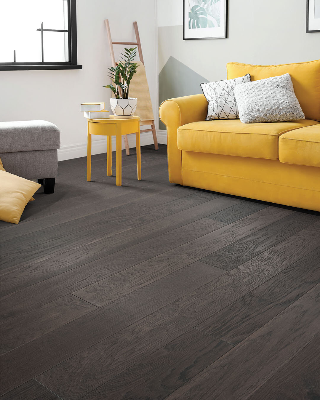 American Values - Hickory Conviction- 7.5" Wide 1/2" Thick - Wire Brushed Engineered Hardwood A1H0102 room