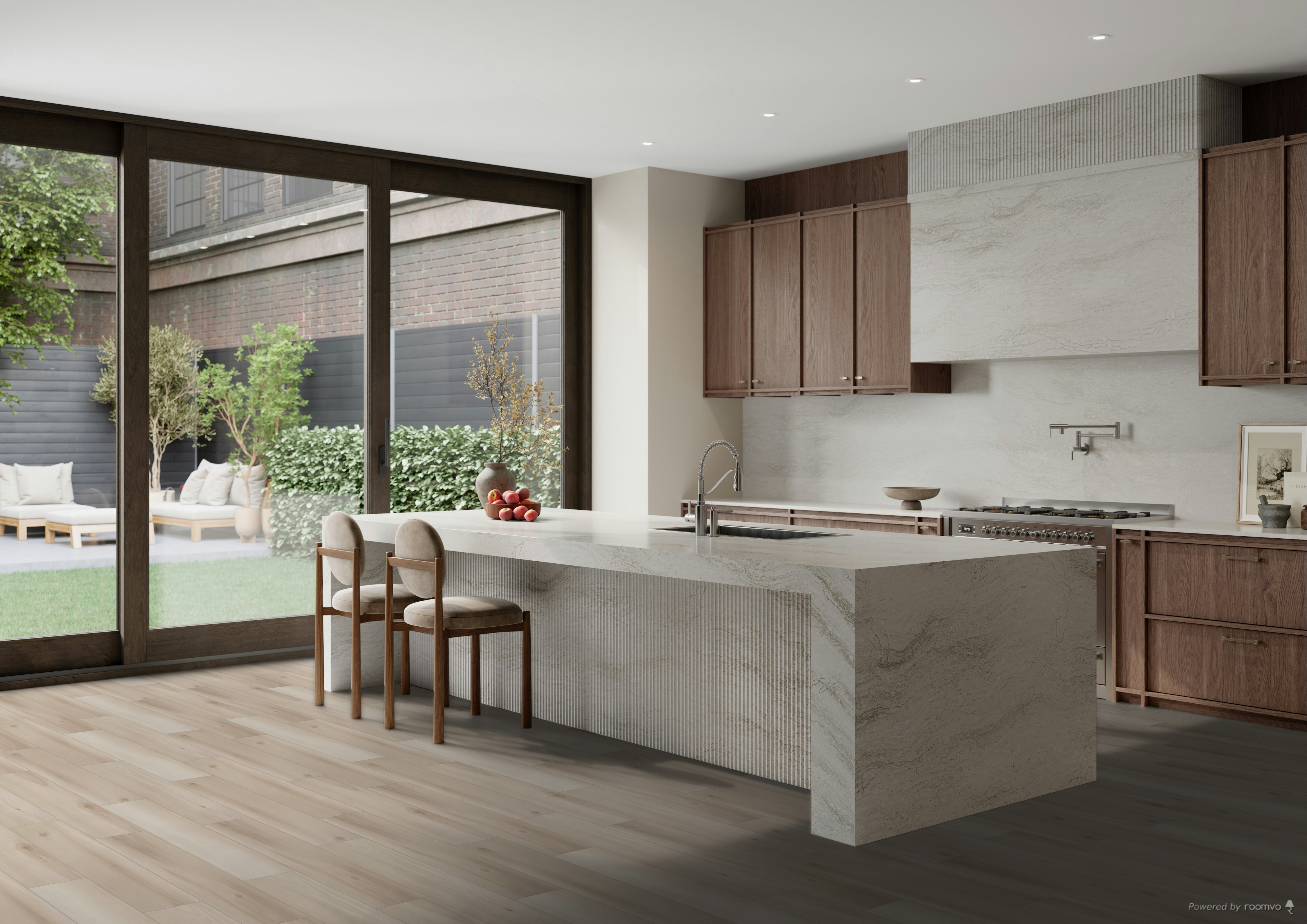 Shaw Floorte Distinction Plus - Dutch Oak - WPC Click Together - Waterproof Luxury Vinyl Plank 7" x 48" 01024 SQFT Price : 2.89 room