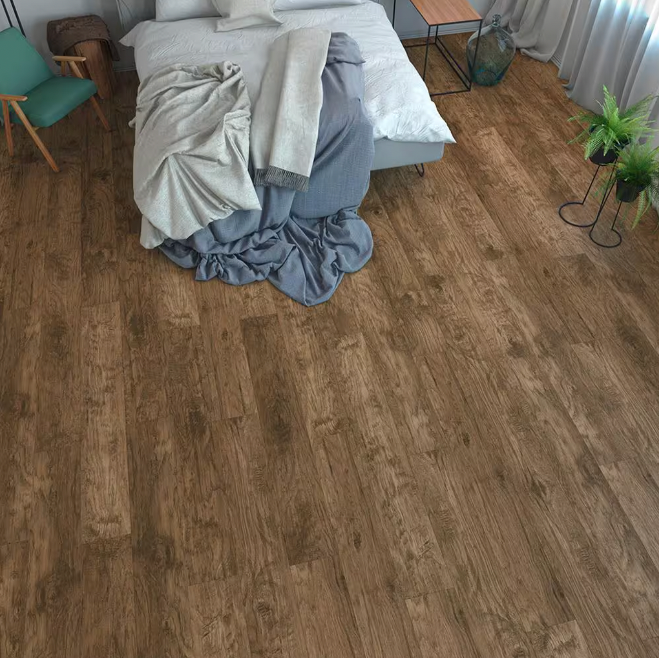 Traffic Master - Mena Creek Oak - 7 mm - 7.56" x 50.59" Click Together Laminate 376991 SQFT Price : 1.59