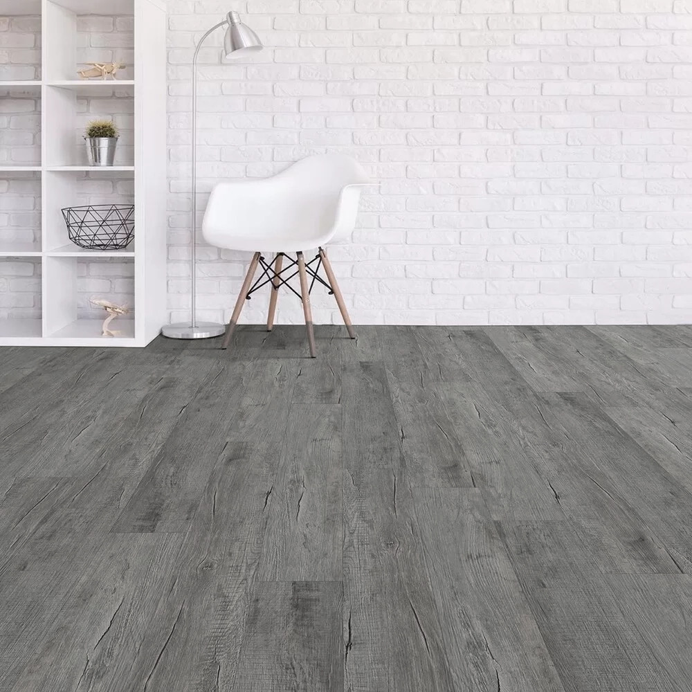 Zodiac Collection - Aries Oak - 5.75" x 47.75" Waterproof Luxury Vinyl Rigid Plank Flooring with Attached Pad ARIES SQFT Price : 2.79 room