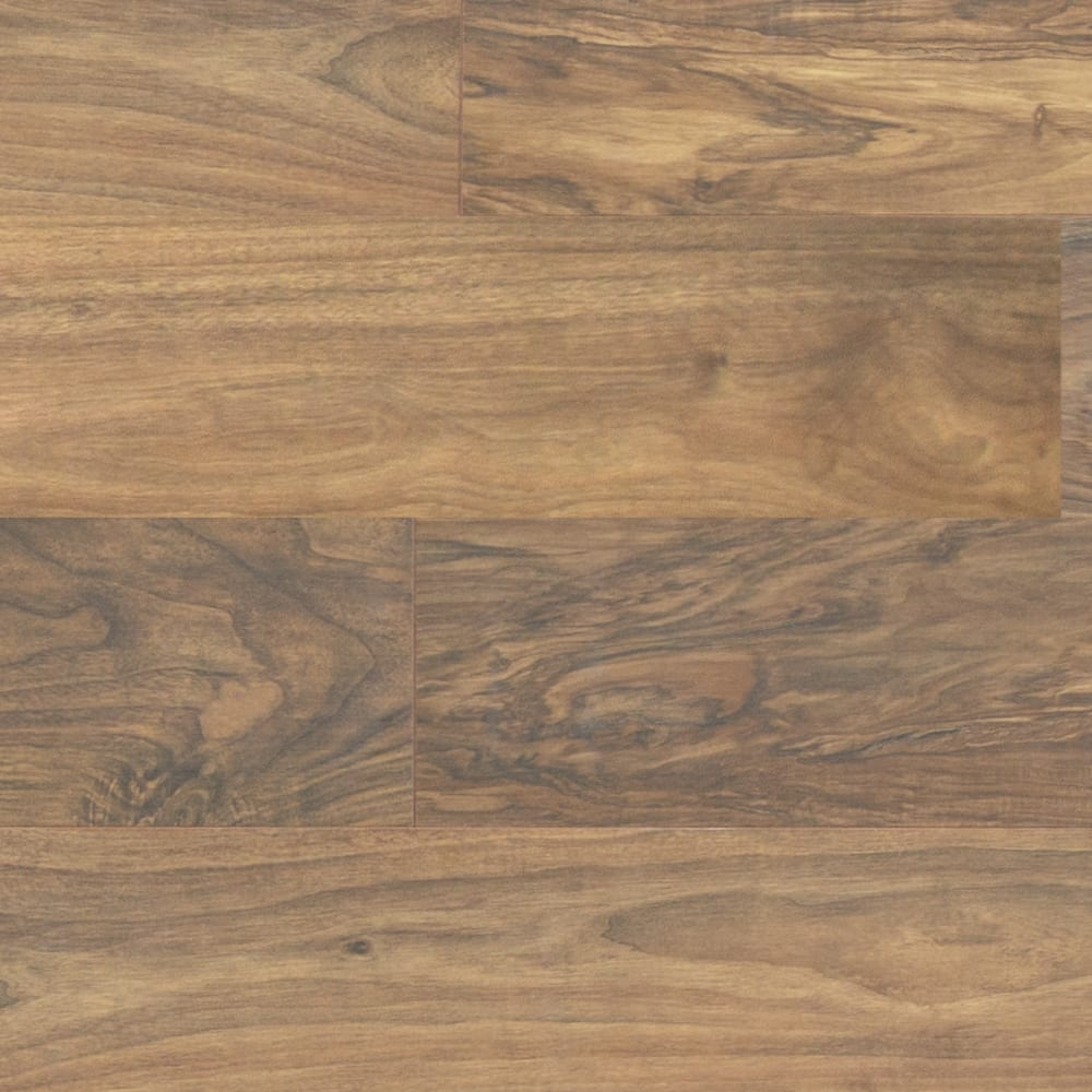 DURAVANA Waterproof Hybrid Flooring - Rum Cay Walnut - 7.56" x 50.63" - 9mm Thick with Attached Pad RUMCAY