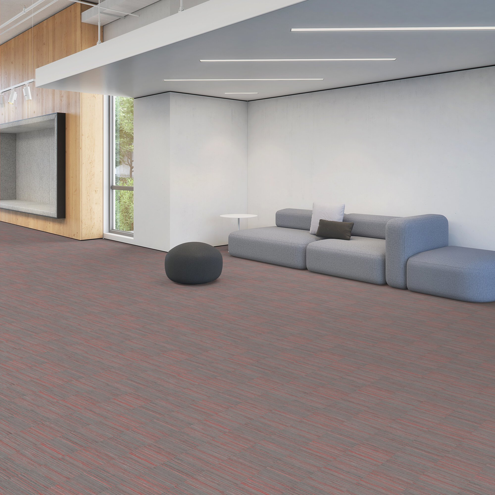 Shaw Handloom Collection - Painted Weft Shed - 9" x 36" - Glue Down Luxury Vinyl Plank - Vinyl Plank 00850 SQFT Price : 1.39  room