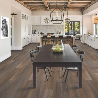 Pergo Extreme PT001 Wood Originals Roasted Bean 9" x 60" Click Together Luxury Vinyl Tile Flooring - Sample