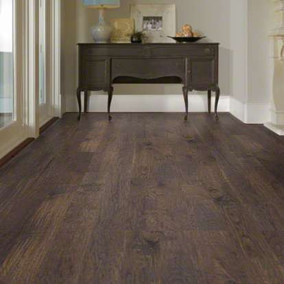Shaw Woodsman Peppercorn - 5" Wide - 3/8" Thick - Hand Scraped - Engineered Hardwood 05032 SQFT Reg Price: 2.99 - Sample