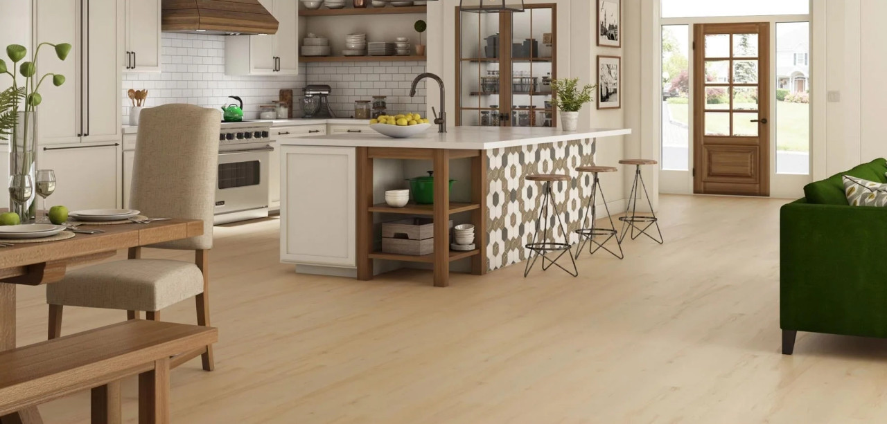 Nova Floor - Lyndon Collection Apple Fuji - Glue Down - Waterproof Flooring 6" x 48" NLP110 - Sample