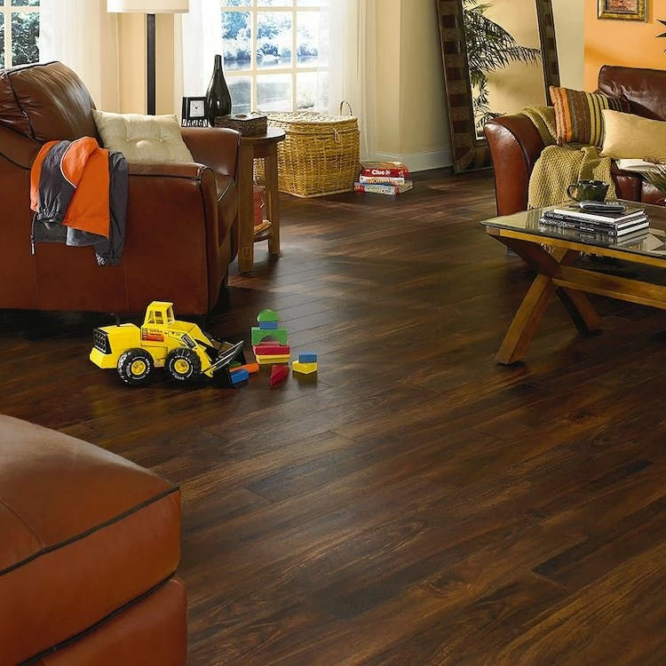 Mannington Adura Max Plank - Acacia Natural Plains - 6" x 48" HydroLoc Core with Attached Pad MAX012 - Sample
