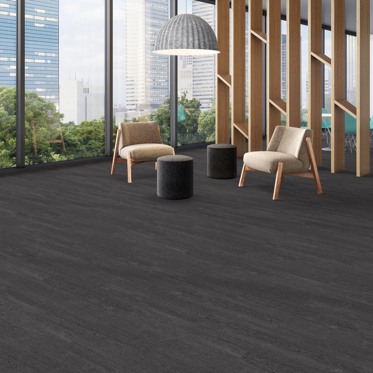 Shaw Patcraft Handloom Collection - Wooden Warp Bobbin - 9" x 36" - Glue Down Luxury Vinyl Plank - Vinyl Plank 00580