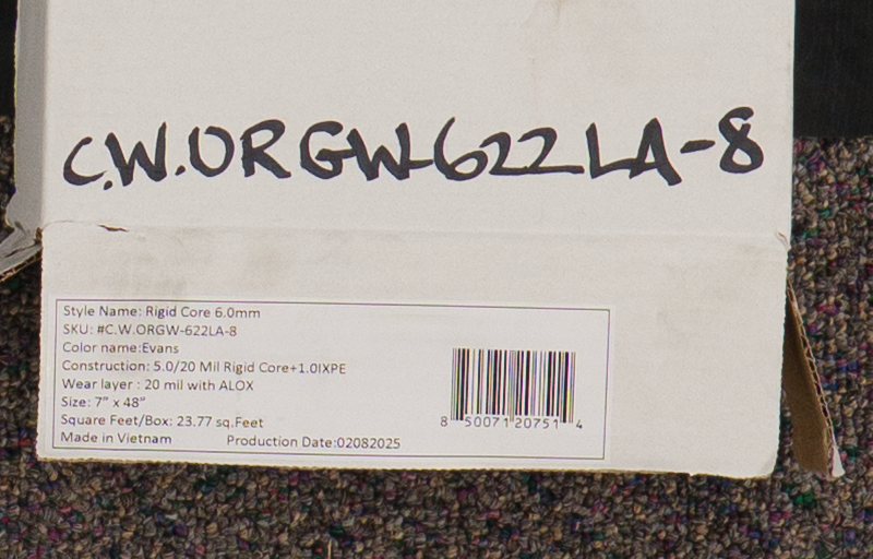 MOVING SALE - Biltmore Waites Collection - Evans Oak - Rigid Core Waterproof Flooring 7"x48" Waterproof Luxury Vinyl Plank Flooring with Attached Pad EVANS SQFT Price : 2.89