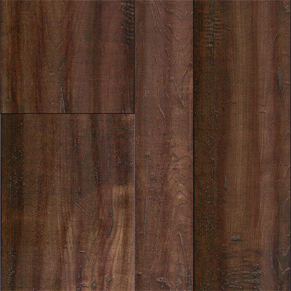 Landmark Series 14.3mm Random Width Cocoa Laminate with Attached Pad - Sample