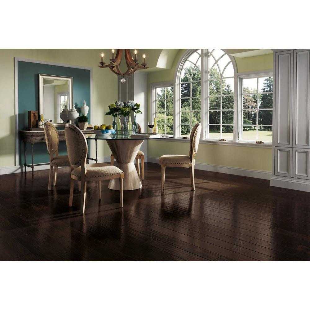 Bruce Hardwood Hickory Covered Bridge 5" Wide Engineered Hand Scraped Hardwood Flooring SFD511 - Sample